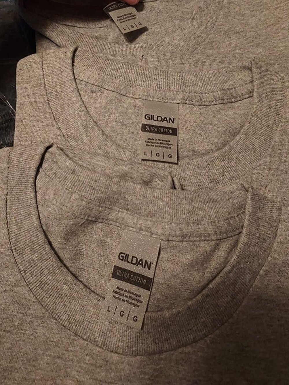 3 Pack Men's Gildan Gray T-Shirts